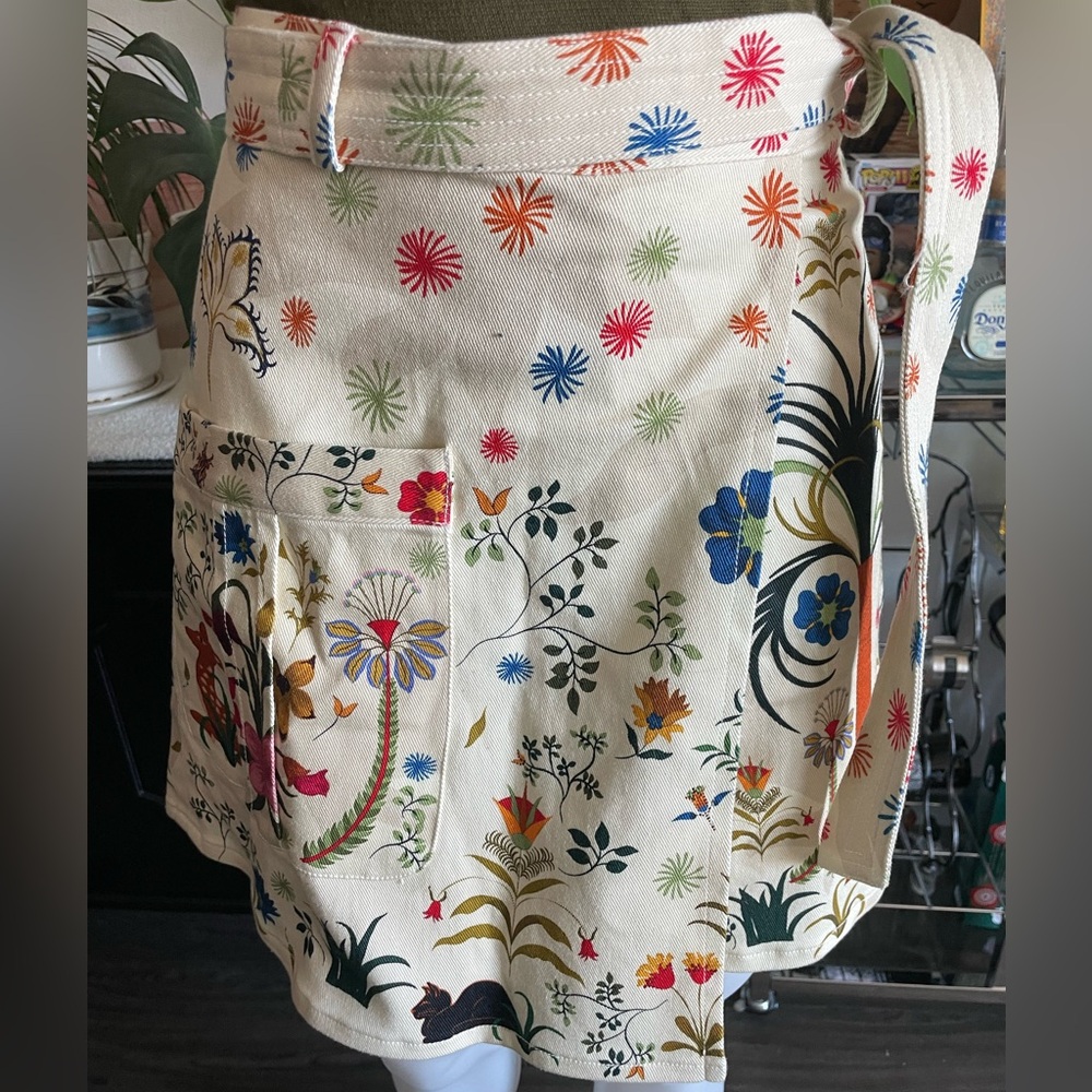NWOT THE KIT NYC Cargo Skirt Palampore Wood Pattern Fall Skirt sz S - Picture 4 of 6